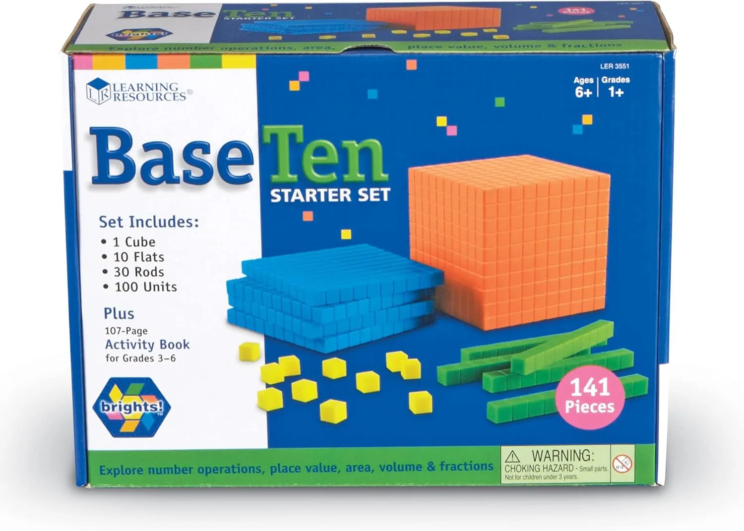 Learning Resources LER3551 Brights Base 10 Starter Set
