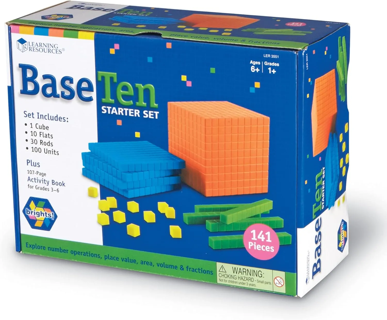 Learning Resources LER3551 Brights Base 10 Starter Set