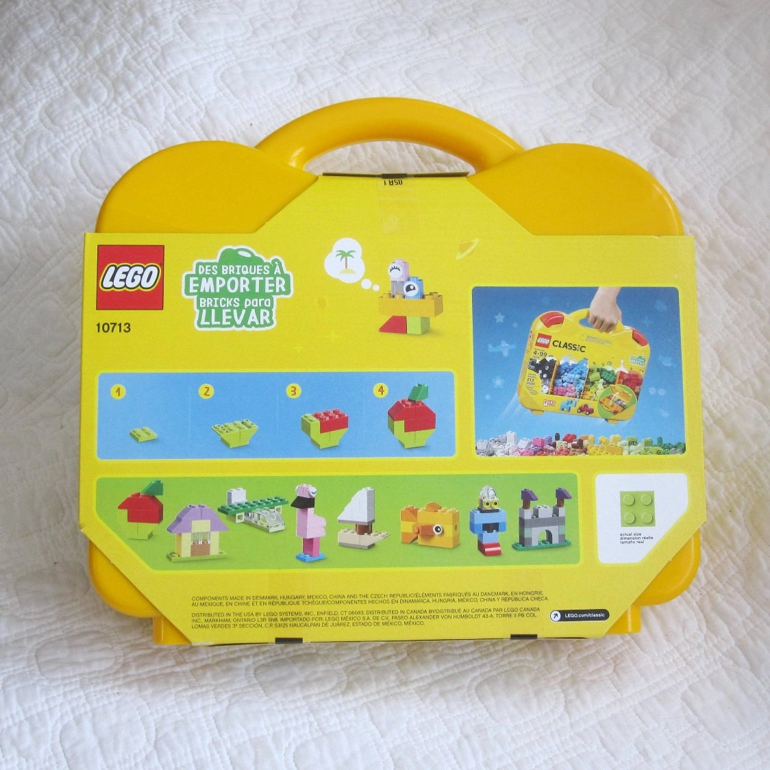 LEGO Classic Creative Suitcase , 213 Pieces, Ages 4 