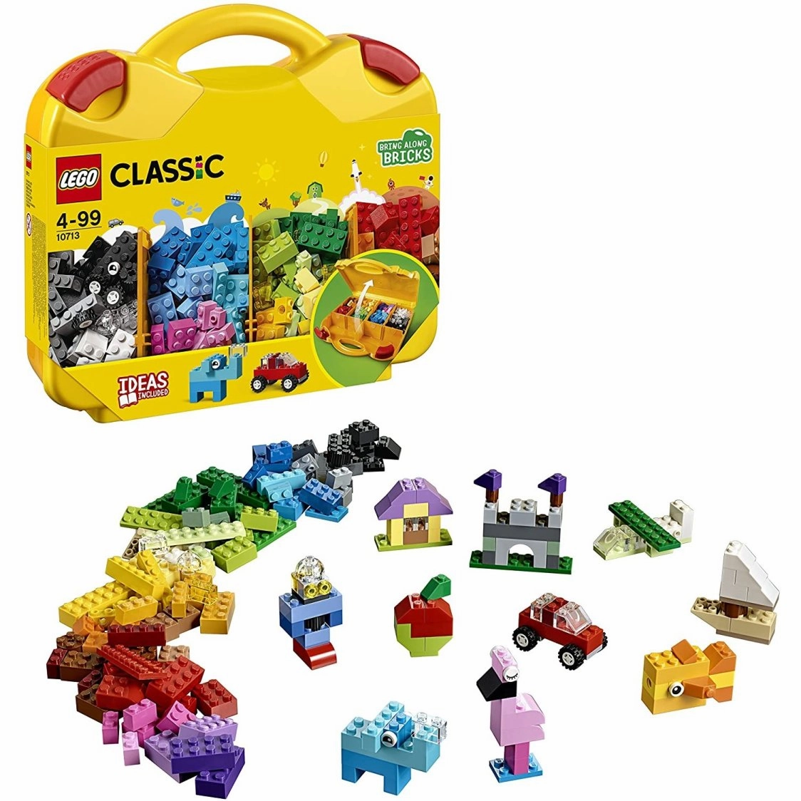 LEGO Classic Creative Suitcase , 213 Pieces, Ages 4 