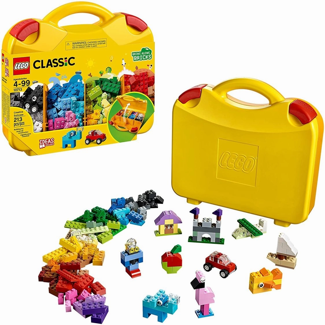 LEGO Classic Creative Suitcase , 213 Pieces, Ages 4 