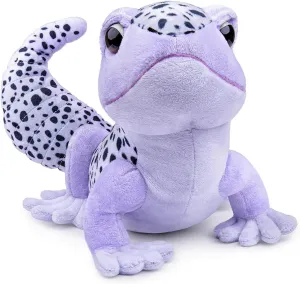 Leopard Gecko Plush Toy,15 ''Leopard Gecko Stuffed Animal, Wild Zoo Animals Plushies Gift for Grad, Preschool, College, Highschool, Pre-k,Purple…