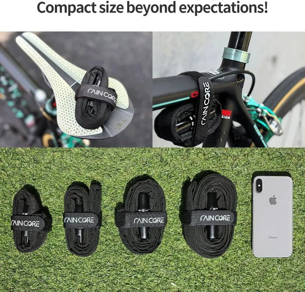 Light Weight Bike Cable Lock for Heavy Duti Anti Theft - 79 inch (200cm) - 0.47lb (216g) - Bike Chain Lock with Chain Cutter Proof Fiber - Patented Korea - Security Cable (79 inches)