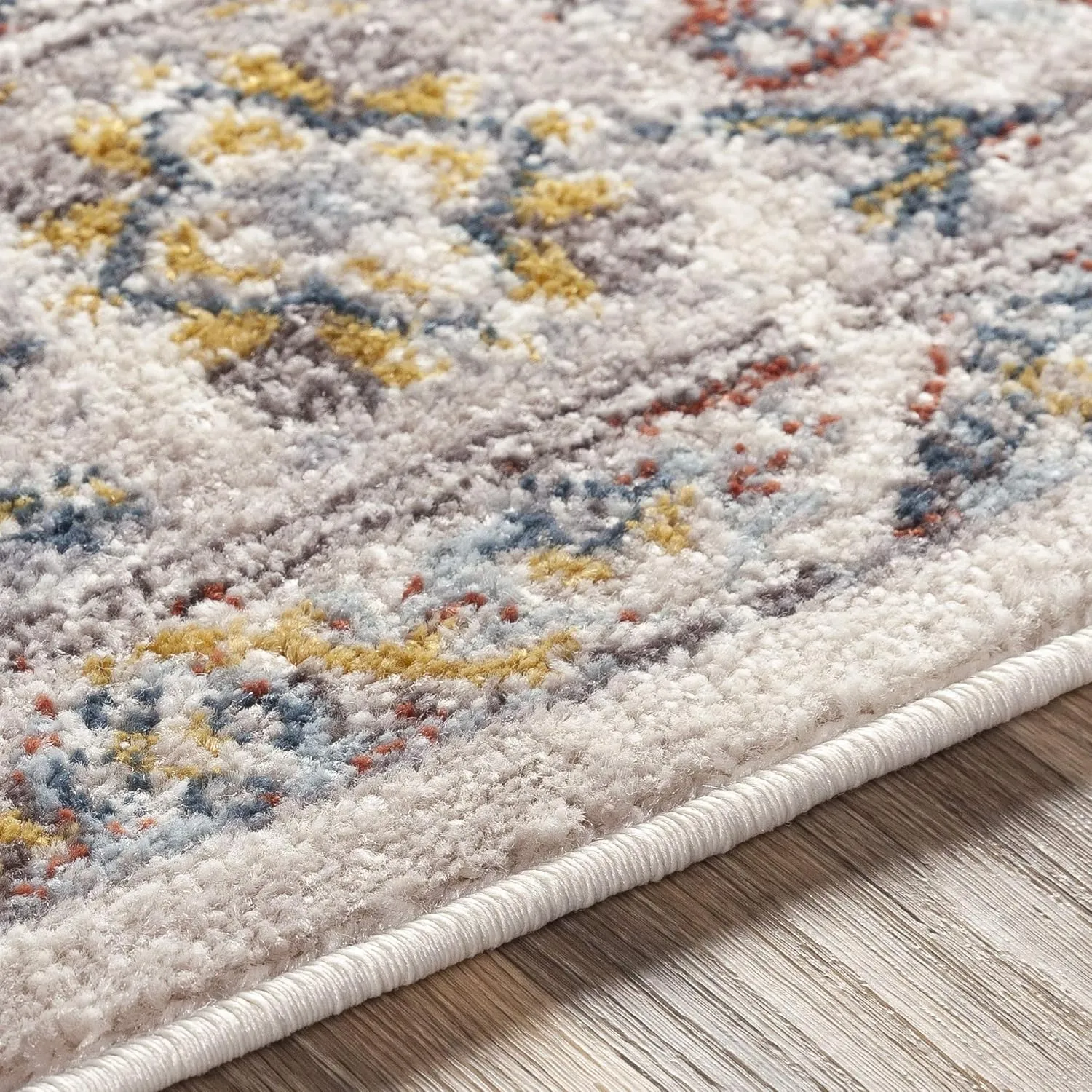 Livabliss Anja Oriental Medallion Area Rug,5'2" x 7',Taupe