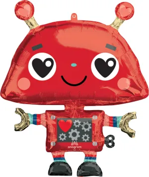Love Robot Foil Balloon - 35"