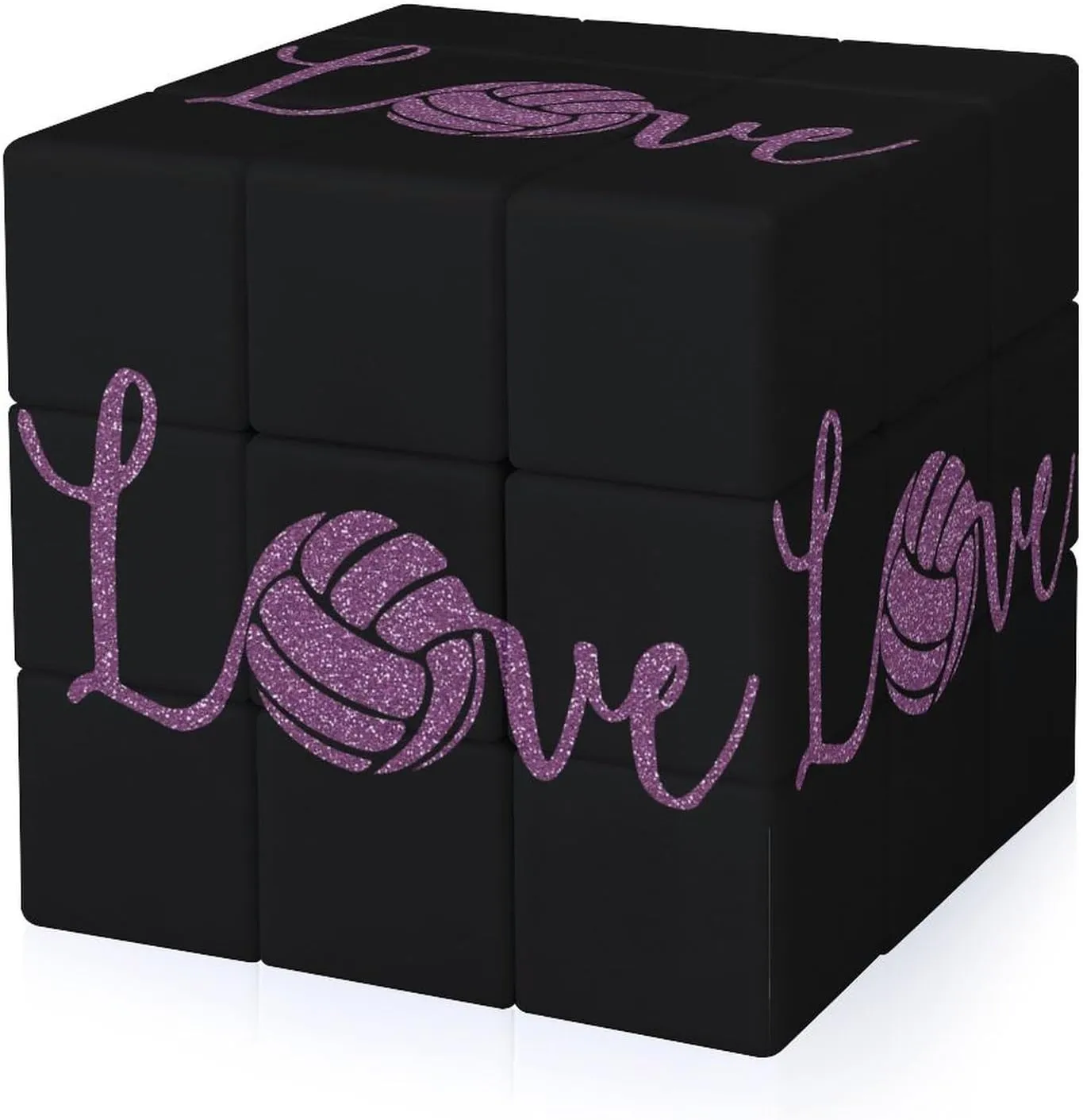 Love Volleyball Adults 3x3x3 Color-Matching Smooth Fully Printed Cube Gift