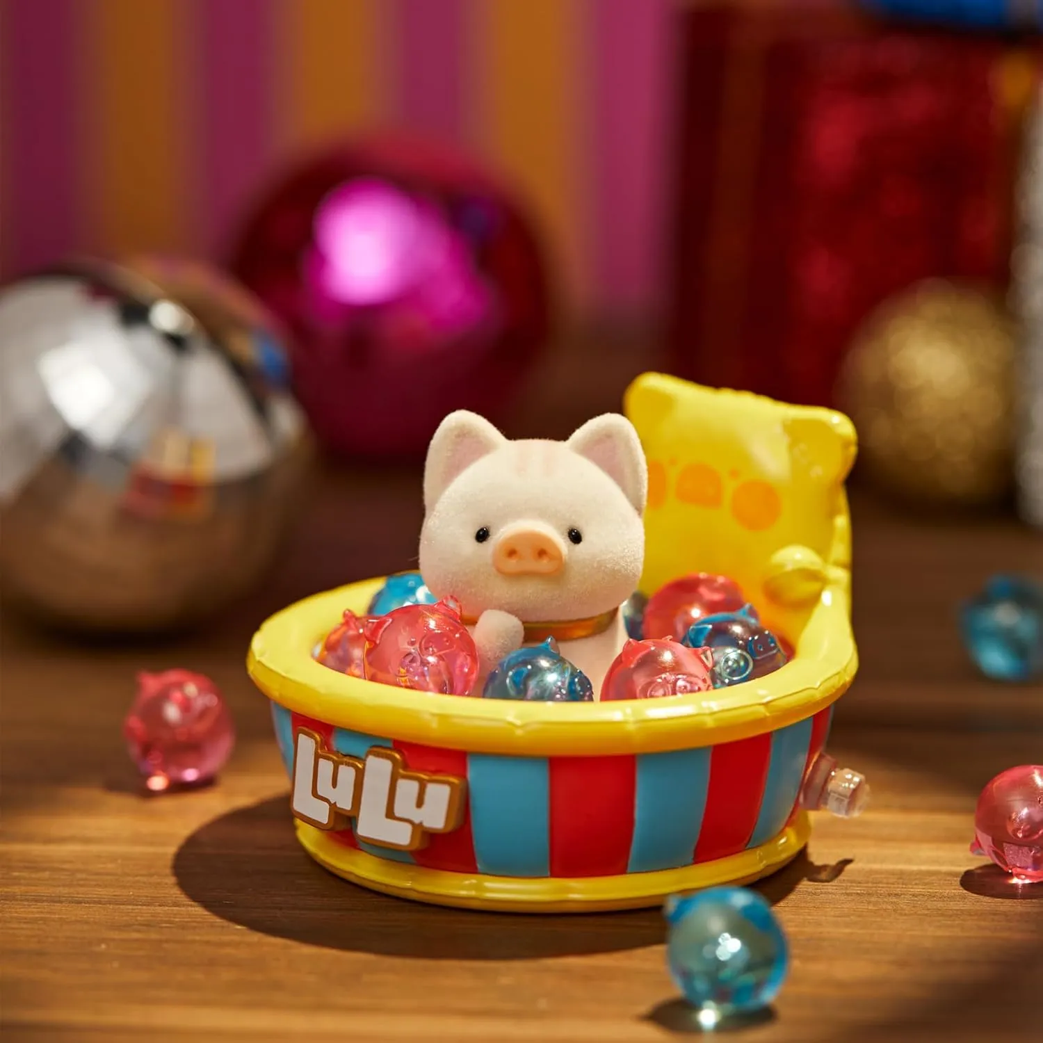 Lulu The Piggy Celebration Series 8PCs Cute Pig Figures Collectible Toys Kawaii Birthday Gifts