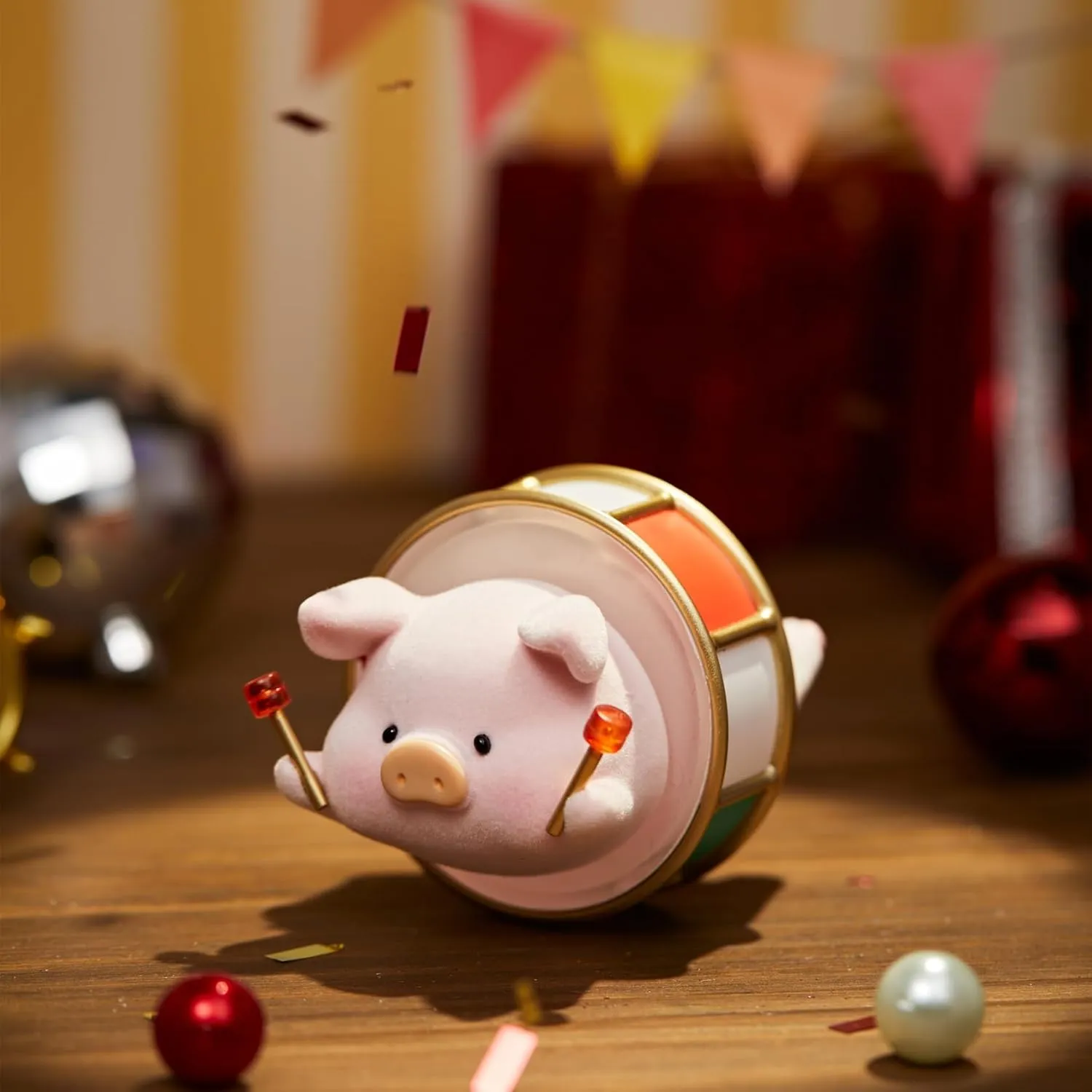 Lulu The Piggy Celebration Series 8PCs Cute Pig Figures Collectible Toys Kawaii Birthday Gifts