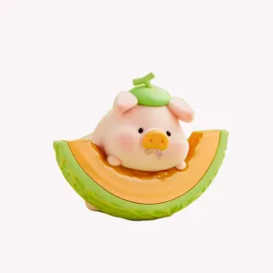 Lulu The Piggy Fruit Series Blind Box Limited Figures Cantaloupes Pig Figurine Popular Collectible Art Toy Hot Toys Cute Creative Gift