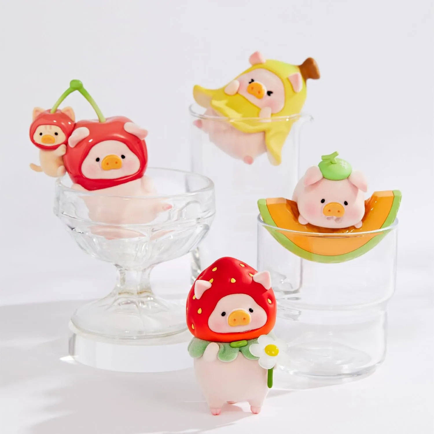 Lulu The Piggy Fruit Series Blind Box Limited Figures Cantaloupes Pig Figurine Popular Collectible Art Toy Hot Toys Cute Creative Gift