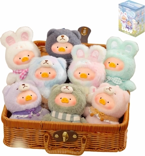 Lulu The Piggy Pig Vintage Bunny Bear Joyful Time Series Blind Box Figures 1PC Plush Cute Collectible Toys Kawaii Birthday Gifts