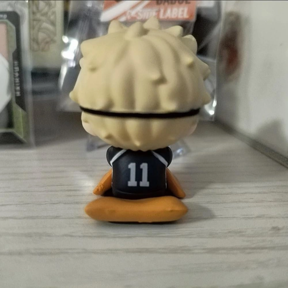 LUNK 5pcs Kuroo Tetsurou Kozume Kenma Figures Set 6cm Tobio Kageyama Action Figures Cute Sitting Pose Figurine Anime Cake Topper Desktop Collection Gifts