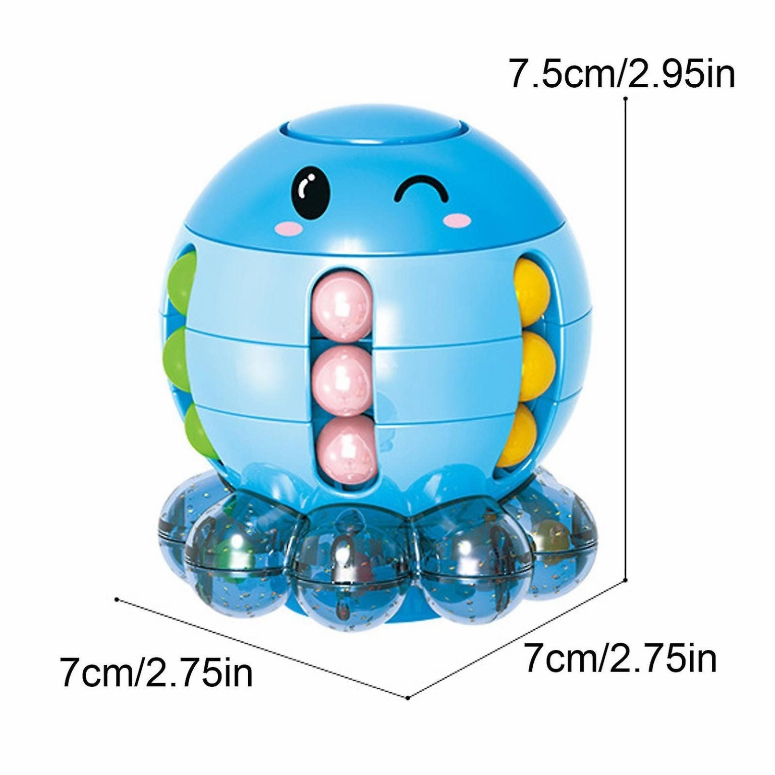 Magic Rotating Octopus Bean Cube Spinner Fidget Toy Stress Relief For Adults