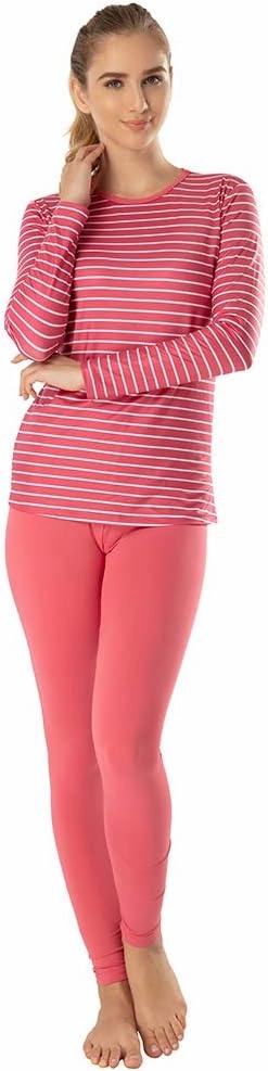MANCYFIT Thermal Underwear for Women Long Johns Set Fleece Lined Ultra Soft