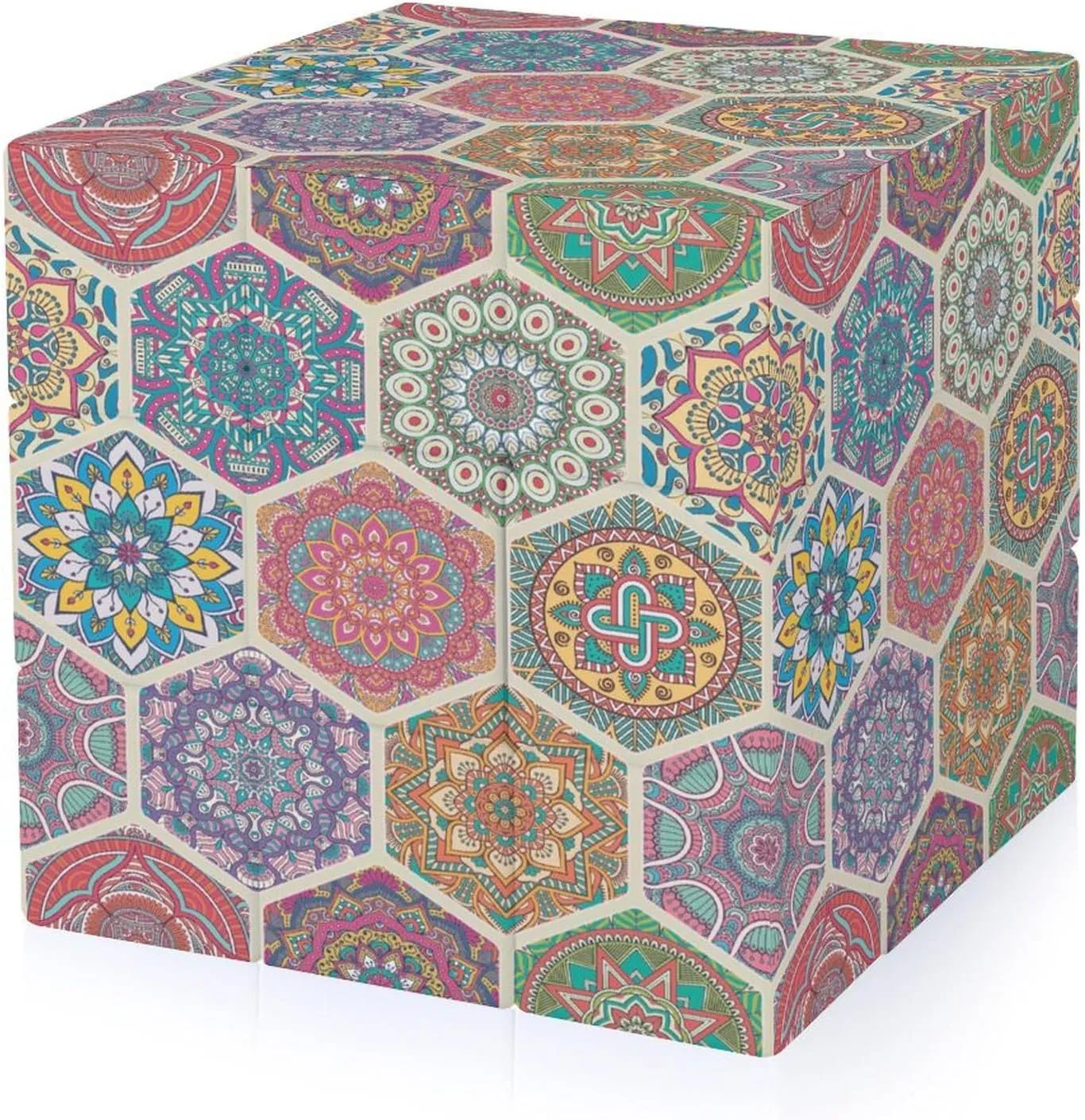 Mandala Adults 3x3x3 Color-Matching Smooth Fully Printed Cube Gift