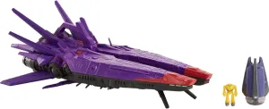 Mattel Disney and Pixar Lightyear Vehicle Playset, 20-inch Zurg Mothership with Lights & Sounds Plus Zyclops Figure, Hyperspeed Series