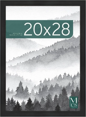 MCS Museum Poster Frame 20x28 Onyx, Vertical & Horizontal Wall Hanging Large Picture Frame for Photos, Posters & Art Prints (1-Pack)