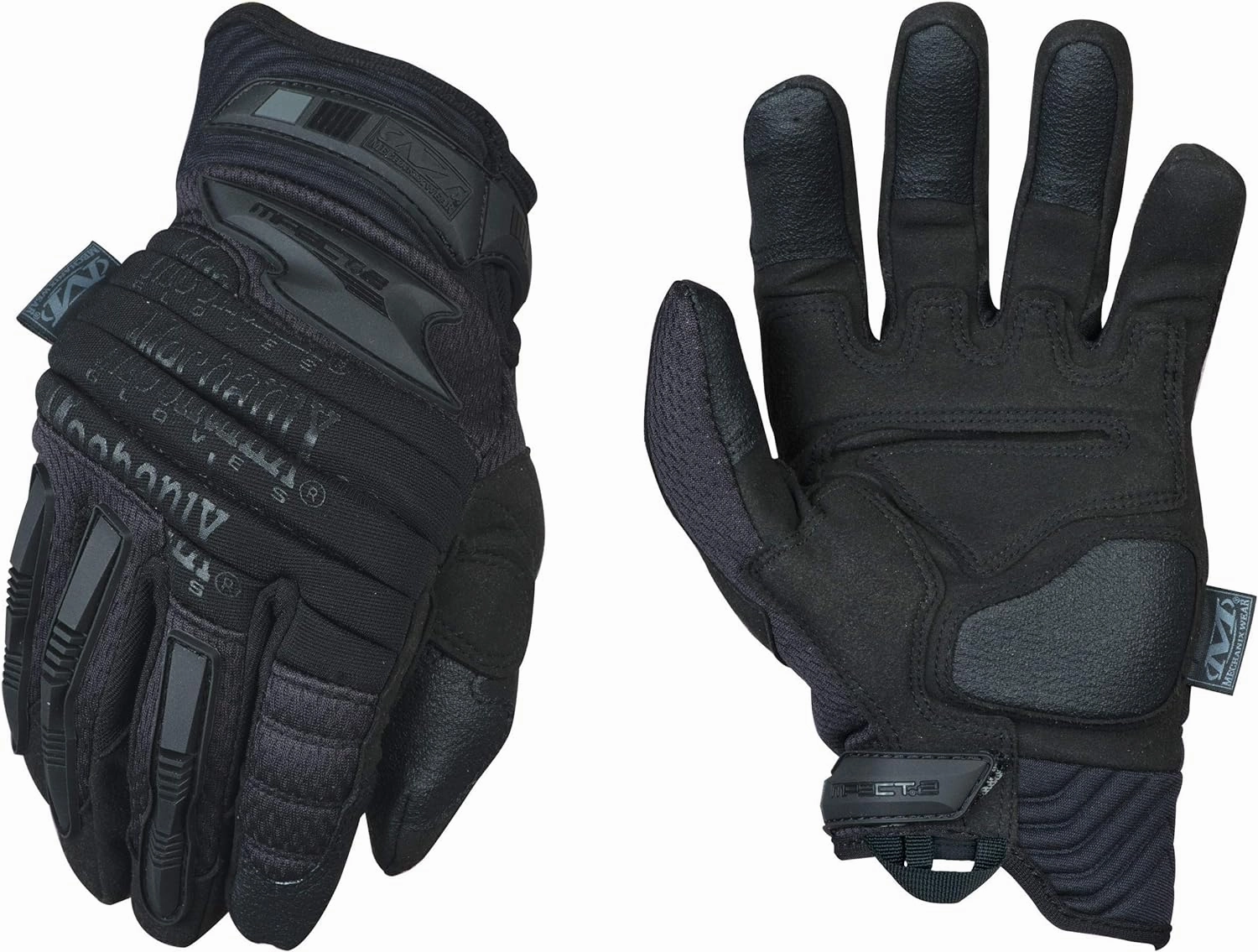 Mechanix Wear: M-Pact 2 Covert Tactical Work Gloves (Large, All Black)