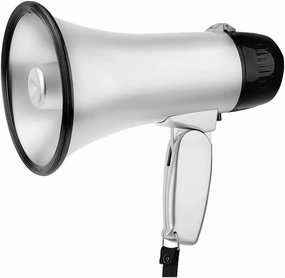 Megaphones Rugged Portable Handheld Megaphone for Teaching Travel Handheld Voice Amplifier with Siren Bullhorn Speaker Loud Volume