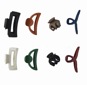 Metal Claw Clips,Pearl HairClips,Clips Large Plush Hair Clips Plastic Resin Clips Green White And Black Set Of 8 Pieces Hairpins Hair Accessories