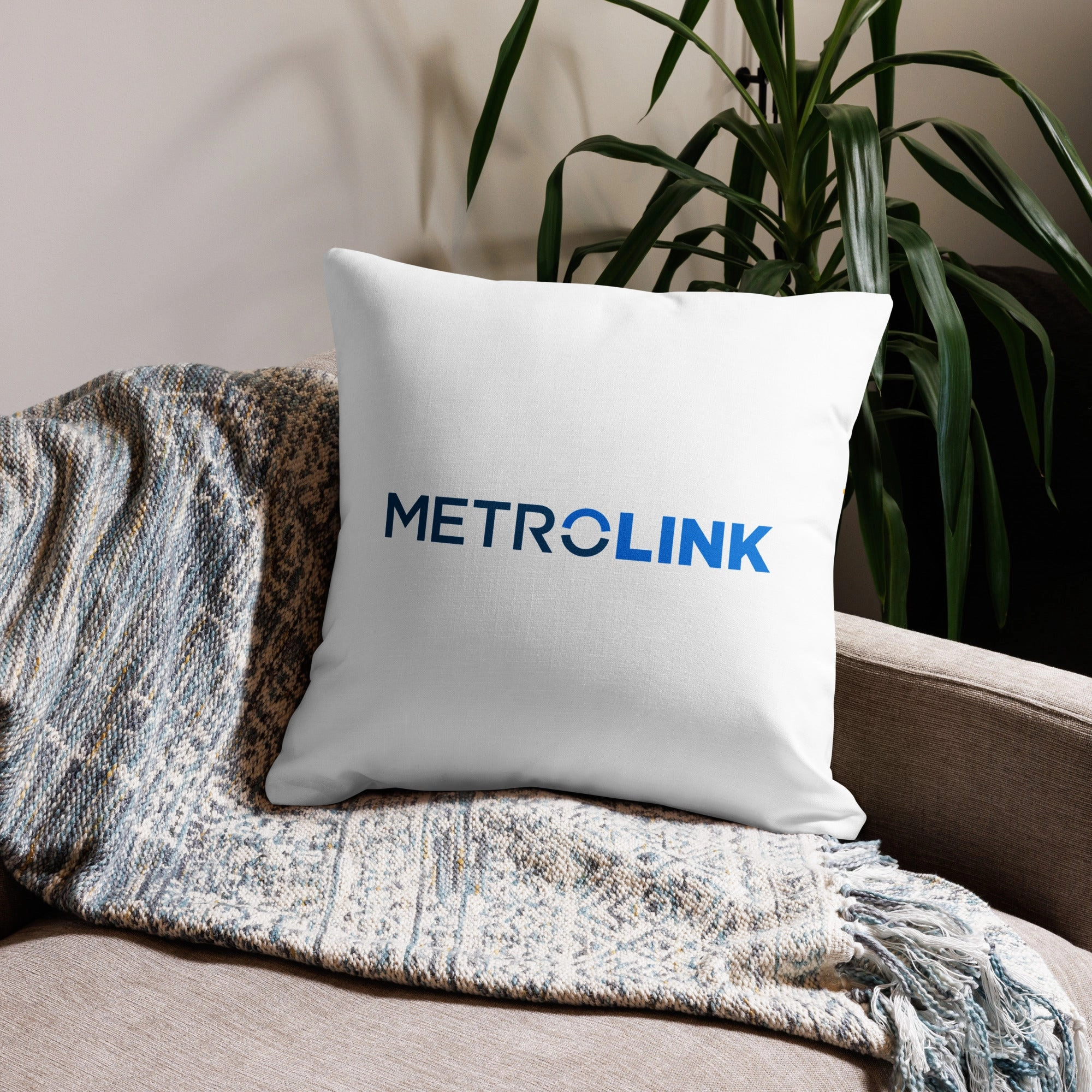 Metrolink Stick Map Premium Pillow