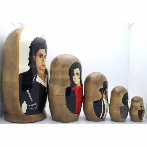 Michael Jackson Nesting Doll Set 7" Tall