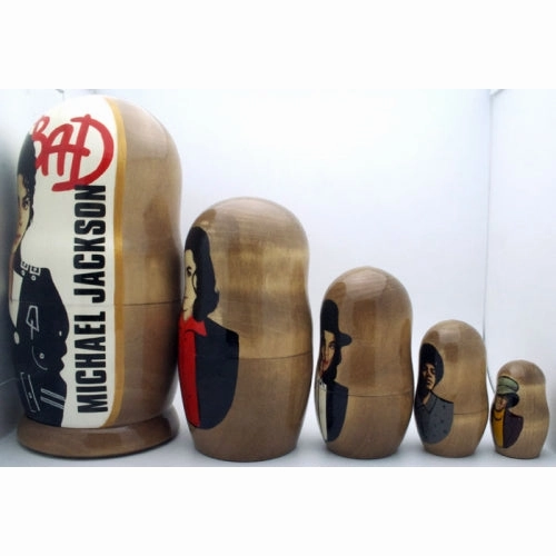 Michael Jackson Nesting Doll Set 7" Tall