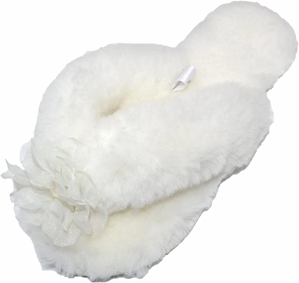 Millffy Fashion Sheepskin Women's Slippers Fluffy Leopard Thong Slippers Home Slippers Bedroom Shoes Slides