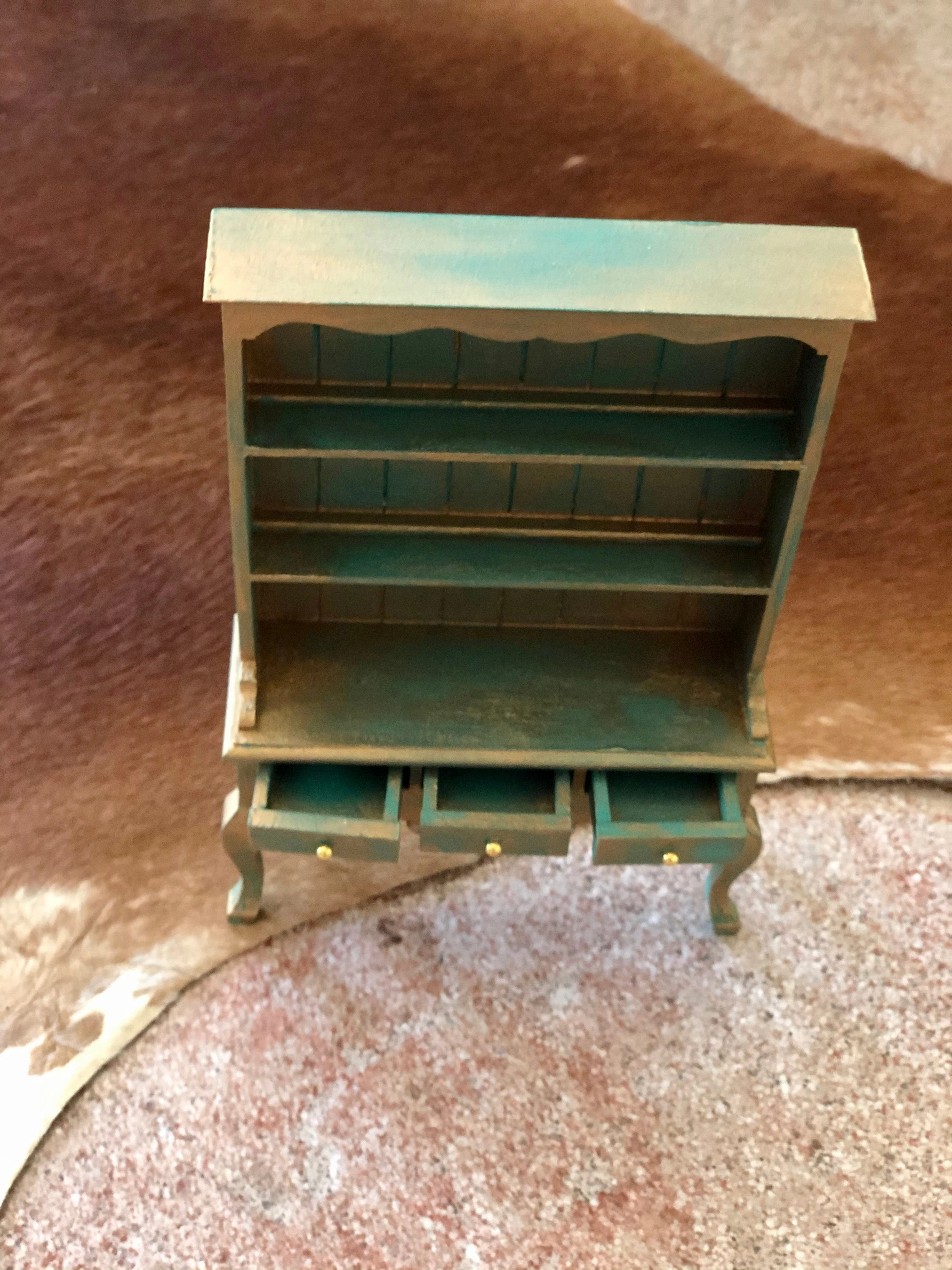 Miniature doll house furniture (cabinet)