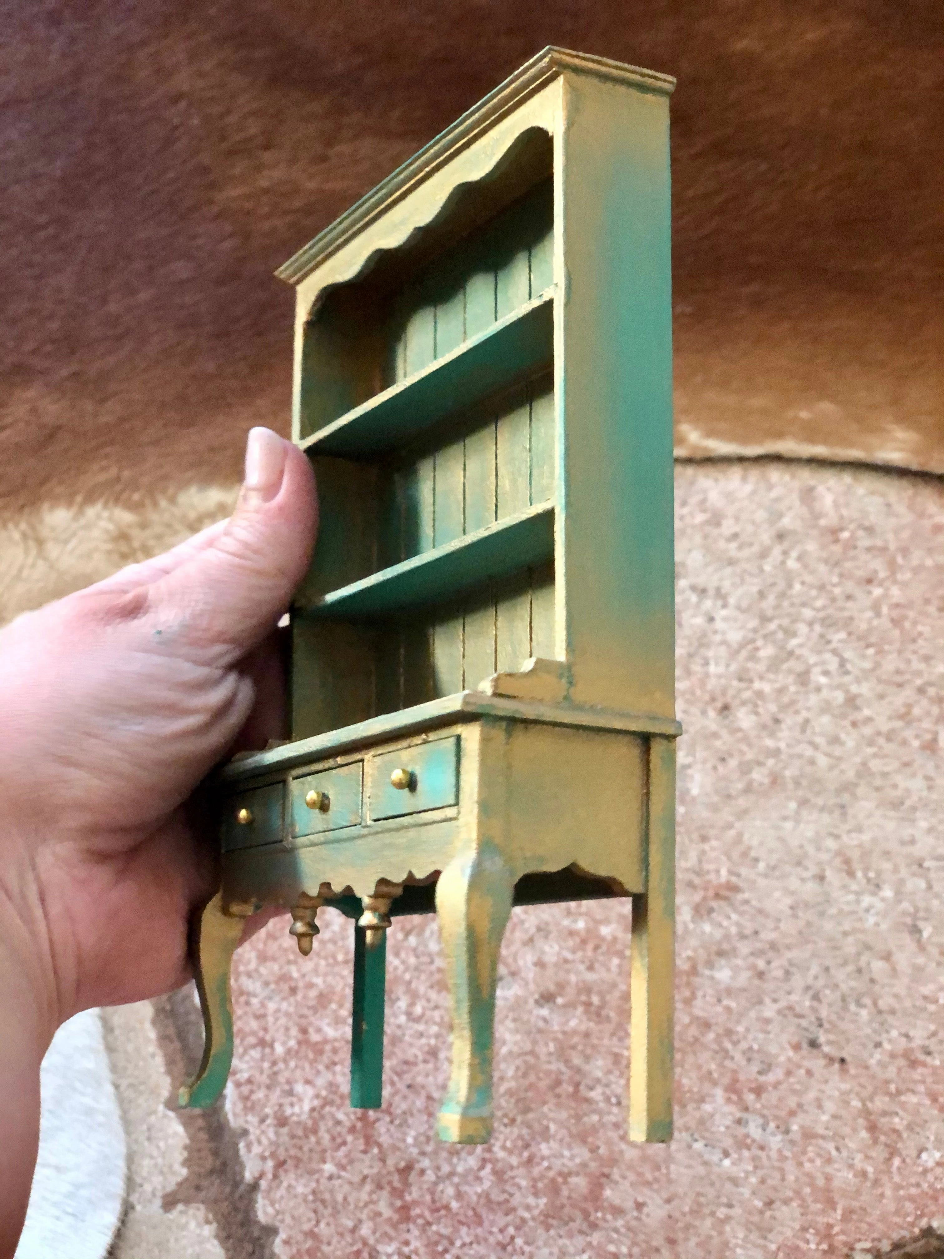 Miniature doll house furniture (cabinet)