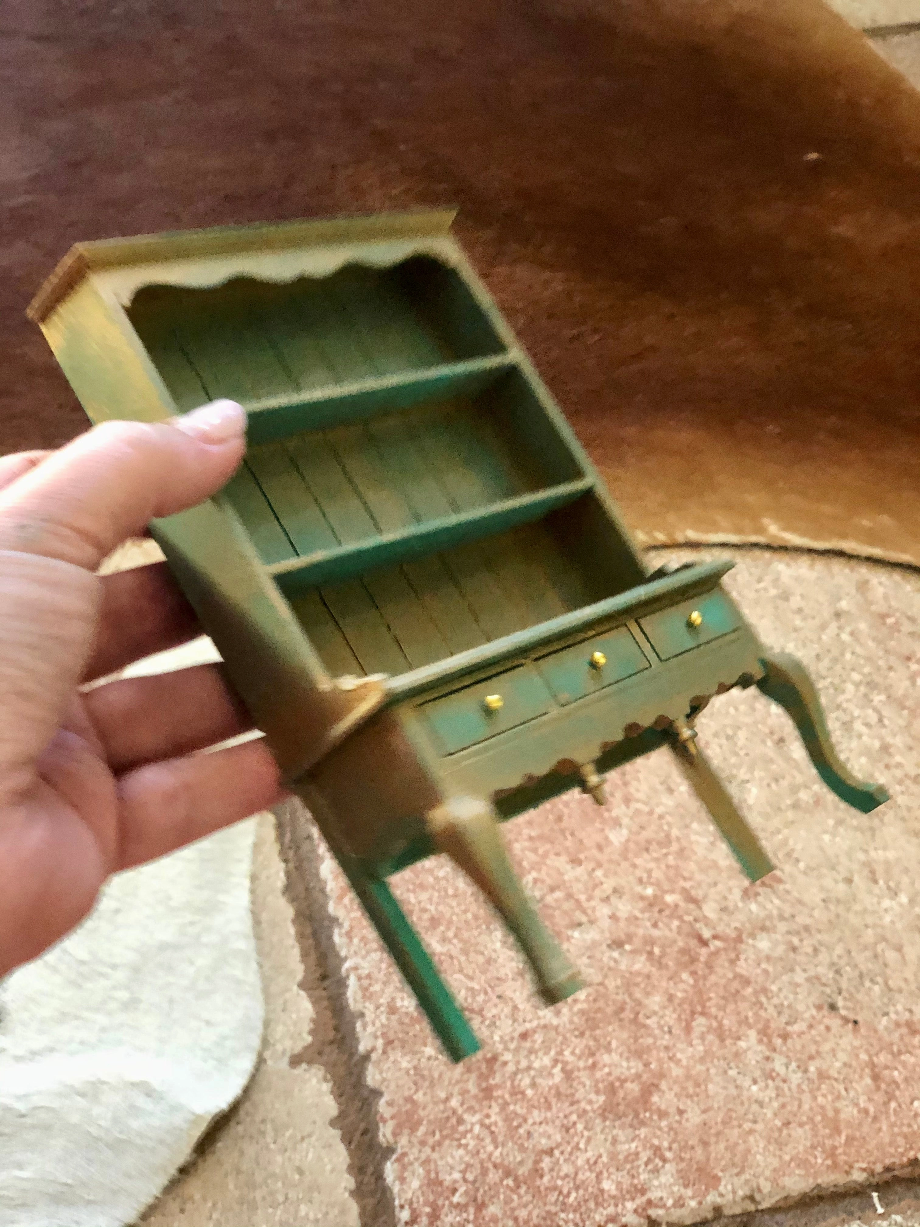 Miniature doll house furniture (cabinet)