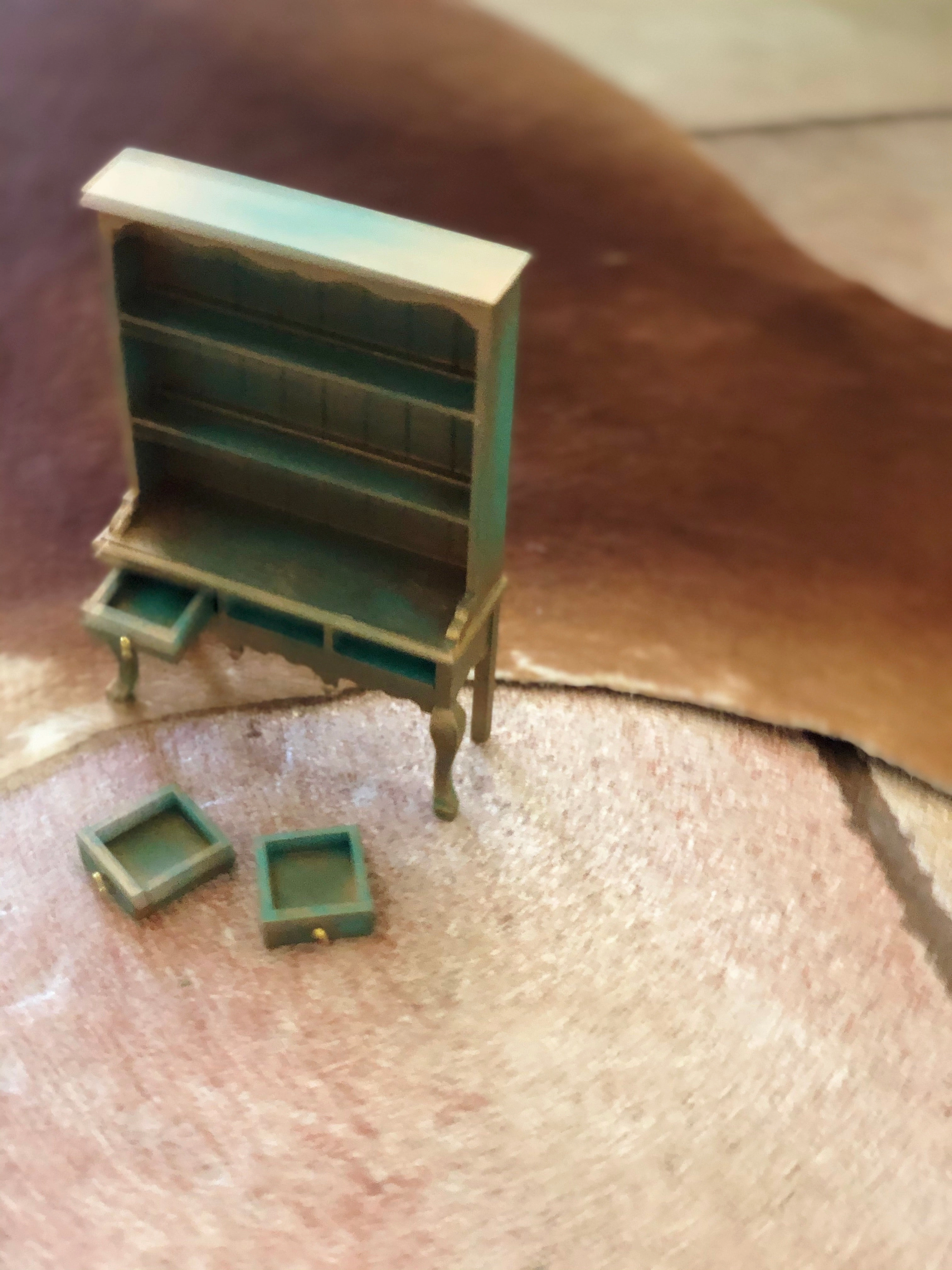 Miniature doll house furniture (cabinet)