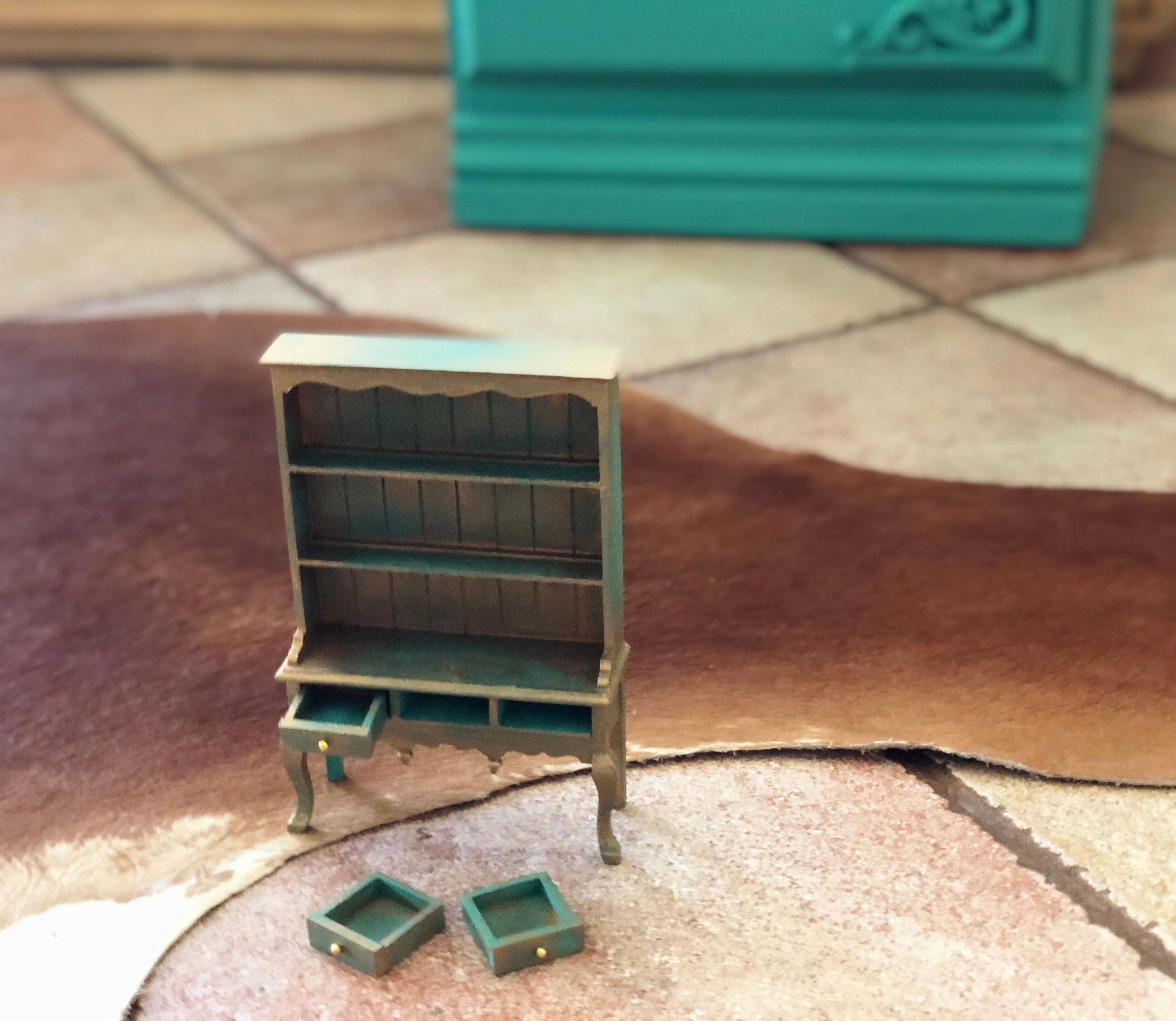 Miniature doll house furniture (cabinet)