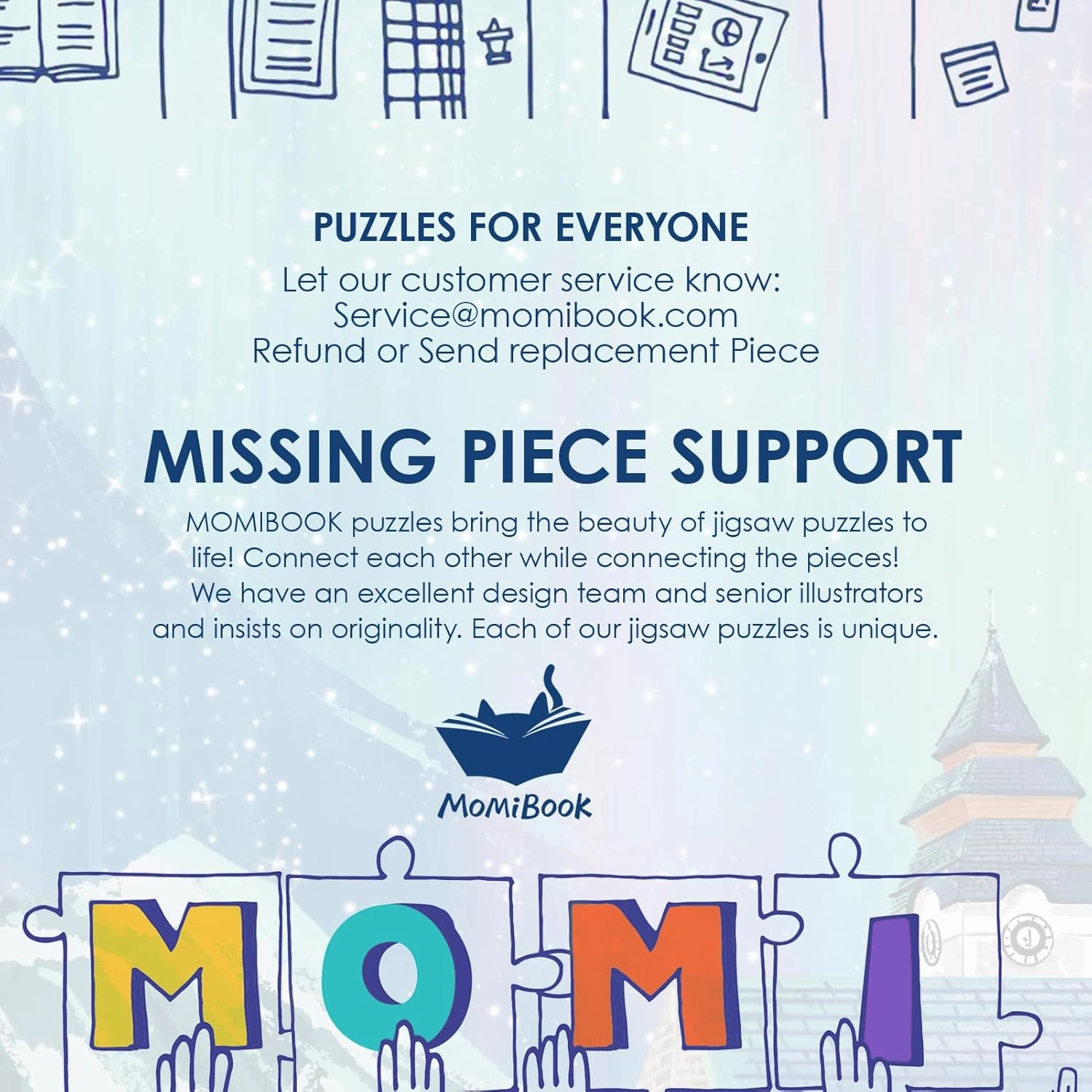 MOMIBOOK Puzzles for Adults 1000 Piece Jigsaw Puzzles of Aurora Night, Painting Image Difficult Challenging Hard Impossible Puzzle, Funny Toys & Games Christmas Birthday Gifts