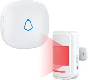 Motion Sensor Door Chime, METAK Wireless Motion Detector Alarm Indoor for Business When Entering/Home Doorway/Store Entrance/Garage Security, Pet/Elderly/Dementia Monitoring Buzzer,PIR Door Entry Bell
