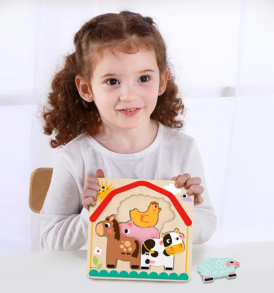 Multi Layered Farm Animal Puzzle