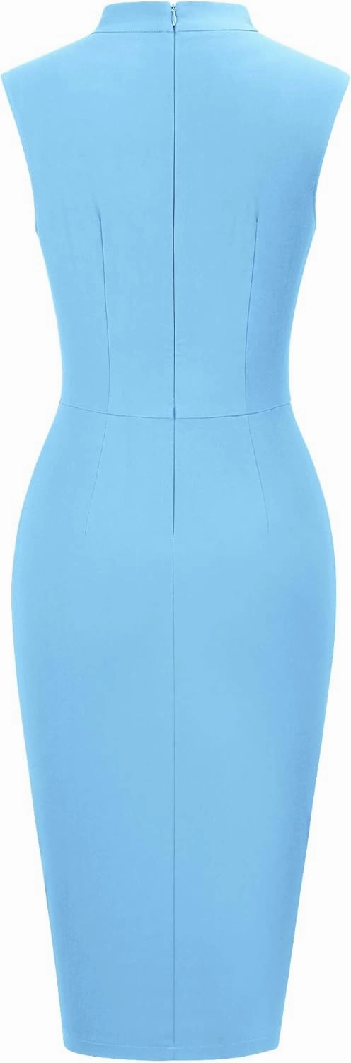 MUXXN Women's Audrey Hepburn Style Cute Little Black Dresses High Waist Bodycon Homecoming Dress