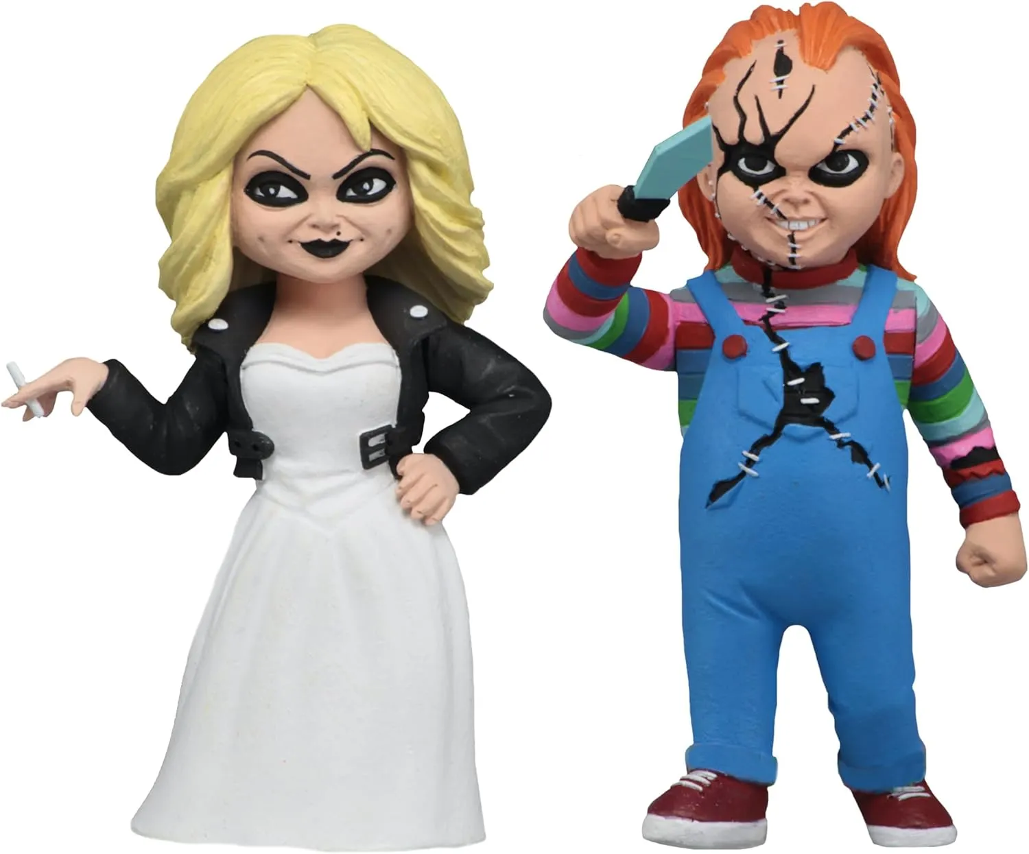 NECA - 2-Pack Toony Terrors Action Figures, Chucky & Tiffany