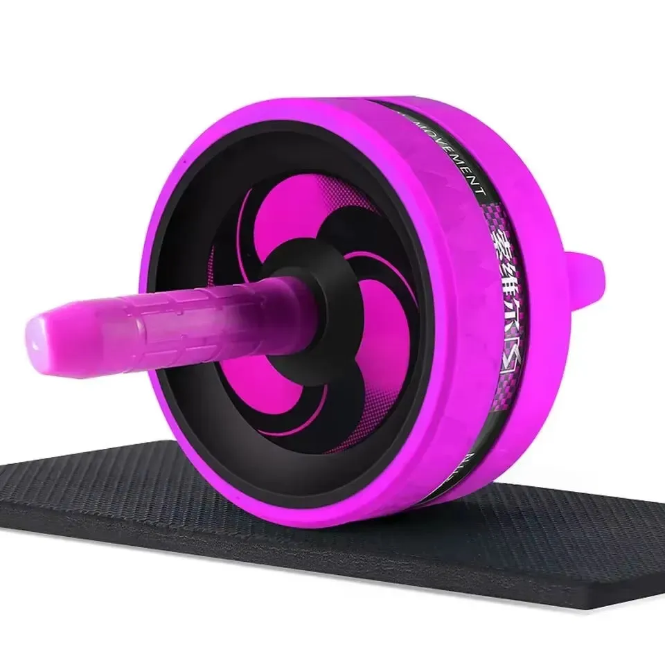 New AB Roller&Jump Rope No Noise Abdominal Wheel AB Roller with Mat for Arm Waist Leg Exercise Gym Fitness Equipment