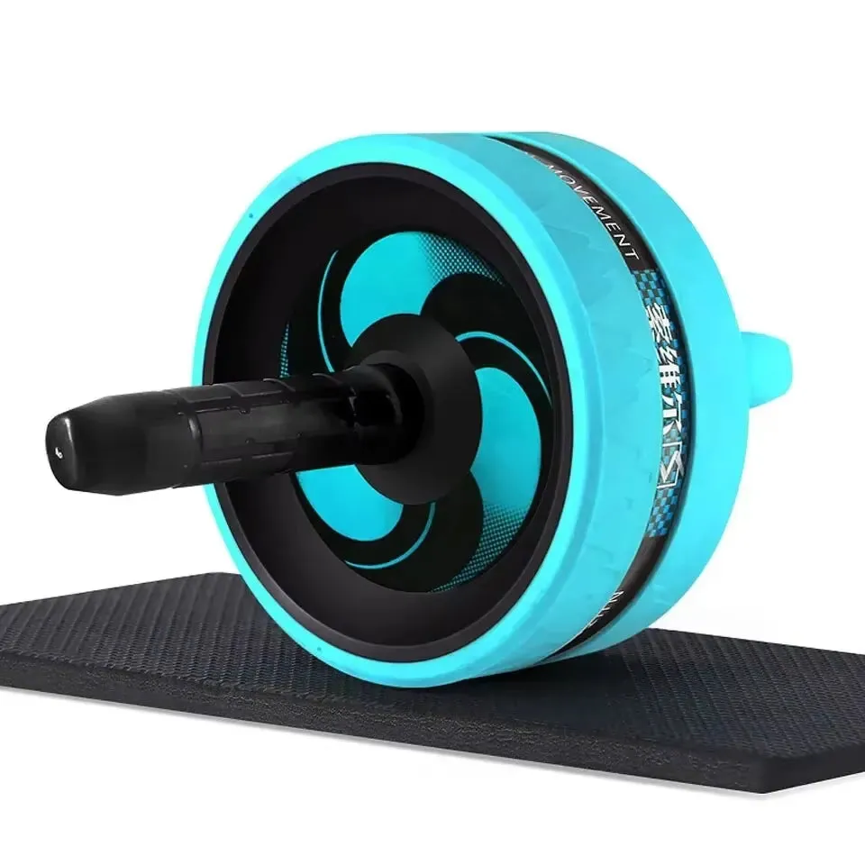 New AB Roller&Jump Rope No Noise Abdominal Wheel AB Roller with Mat for Arm Waist Leg Exercise Gym Fitness Equipment