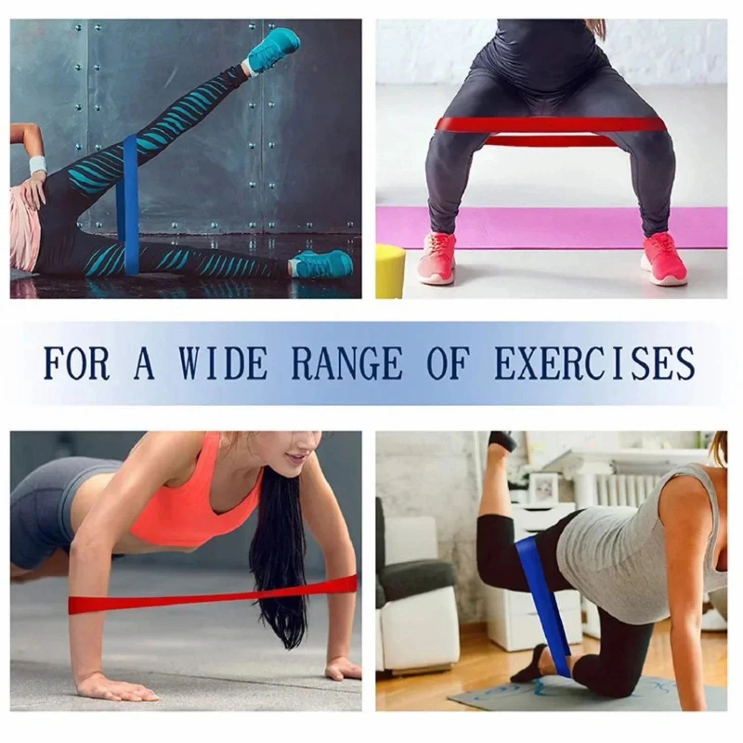 New 1Pcs Resistance Bands Fitness Rubber Band Elastic Set Circle Expander Bands Gym Fitness Booty Band Workout