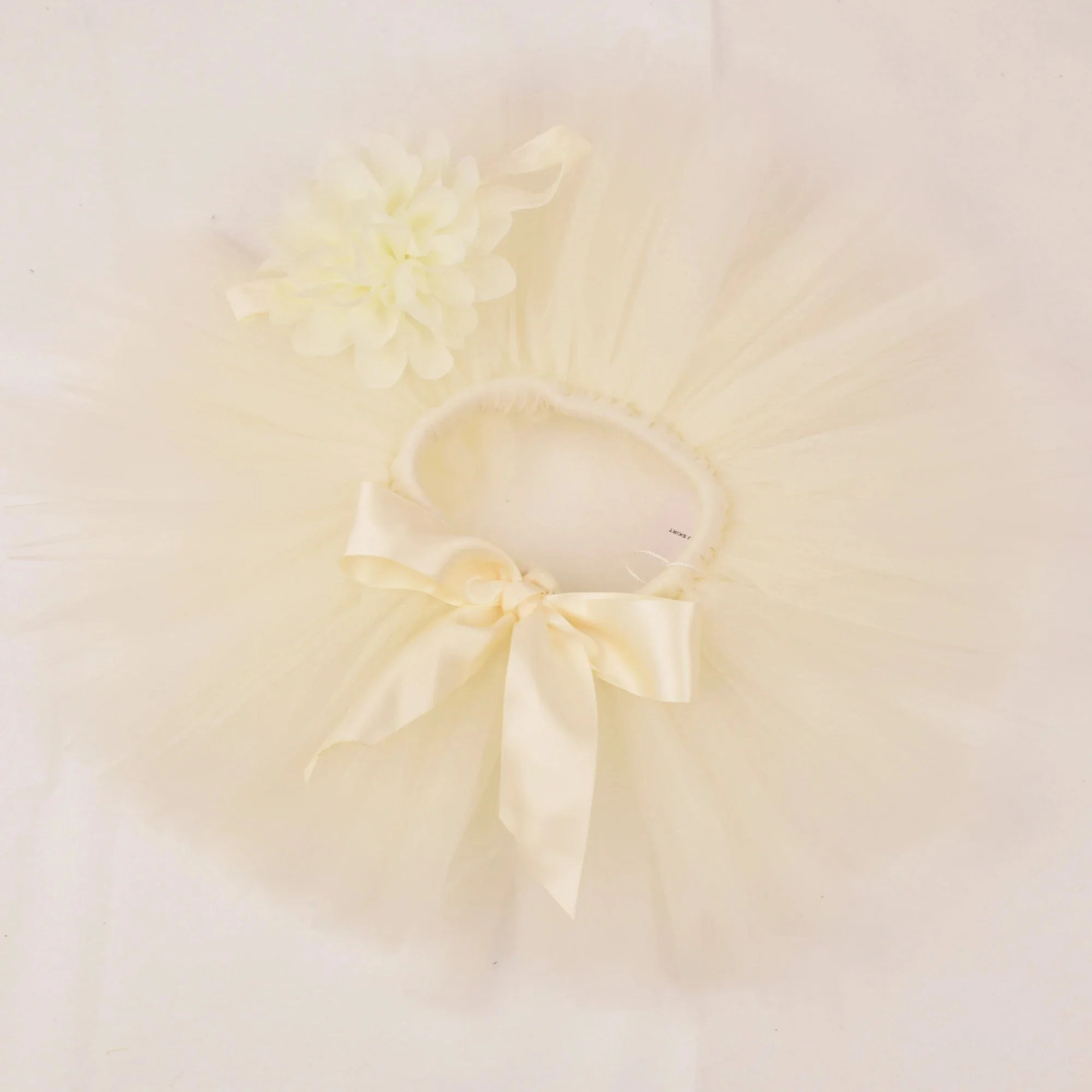 Newborn Baby Girls Tutu Skirt & Headband Set Newborn Photography Props Infant Fluffy Baby Tulle Skirt Set
