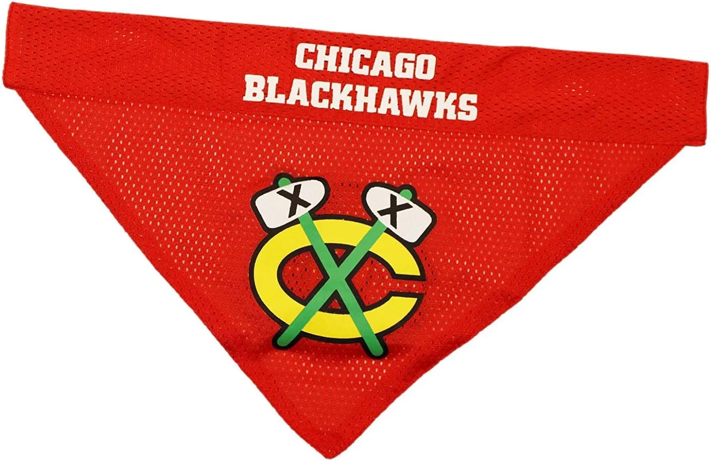 NHL Chicago Blackhawks Bandana for Dogs & Cats, Small/Medium. - Cute & Stylish Bandana! The Perfect Hockey Fan Scarf Bandana, Great for Birthdays Or Any Party!