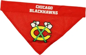 NHL Chicago Blackhawks Bandana for Dogs & Cats, Small/Medium. - Cute & Stylish Bandana! The Perfect Hockey Fan Scarf Bandana, Great for Birthdays Or Any Party!