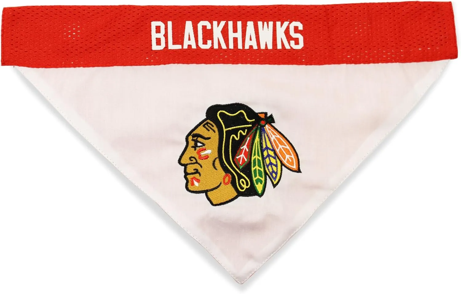 NHL Chicago Blackhawks Bandana for Dogs & Cats, Small/Medium. - Cute & Stylish Bandana! The Perfect Hockey Fan Scarf Bandana, Great for Birthdays Or Any Party!