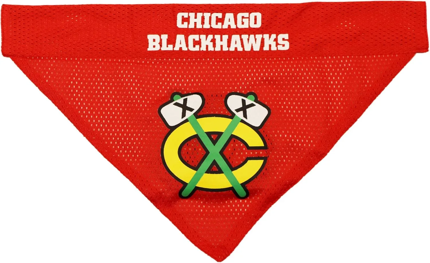 NHL Chicago Blackhawks Bandana for Dogs & Cats, Small/Medium. - Cute & Stylish Bandana! The Perfect Hockey Fan Scarf Bandana, Great for Birthdays Or Any Party!