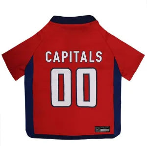 NHL Washington Capitals Jersey for Dogs & Cats, Small. - Let Your Pet Be A Real NHL Fan!