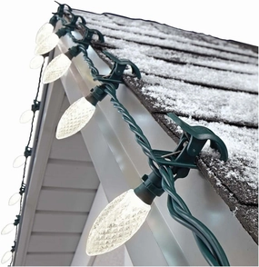 Noma Quick-Clip Customizable Holiday String Lights, 100 LED Bulbs, 66.8ft Long, Warm White