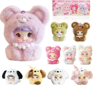 Nommi Mibao Series Cute Vinyl Face Doll Random Design Figures Collectible Toys Home Decorations (Two Boxes)
