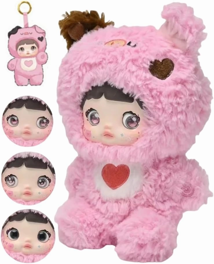 Nommi Loveliness Never End Series Blind Box Cute Plush Kawaii Anime Action Figure Plush Keychain Pendant Gift (Caomei)